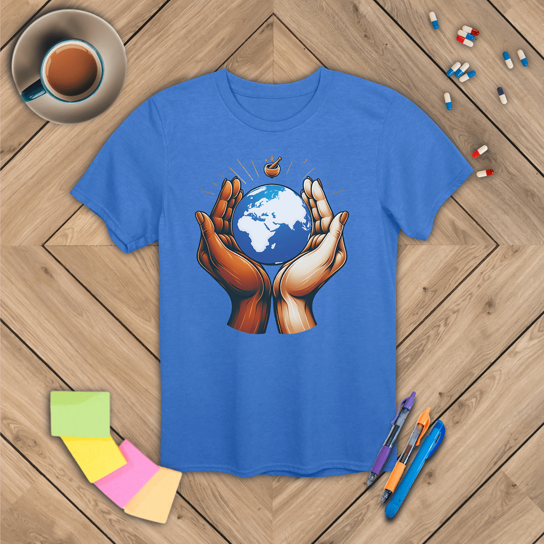 One World One Pharmacy - Africa, Europe, Asia T-Shirt