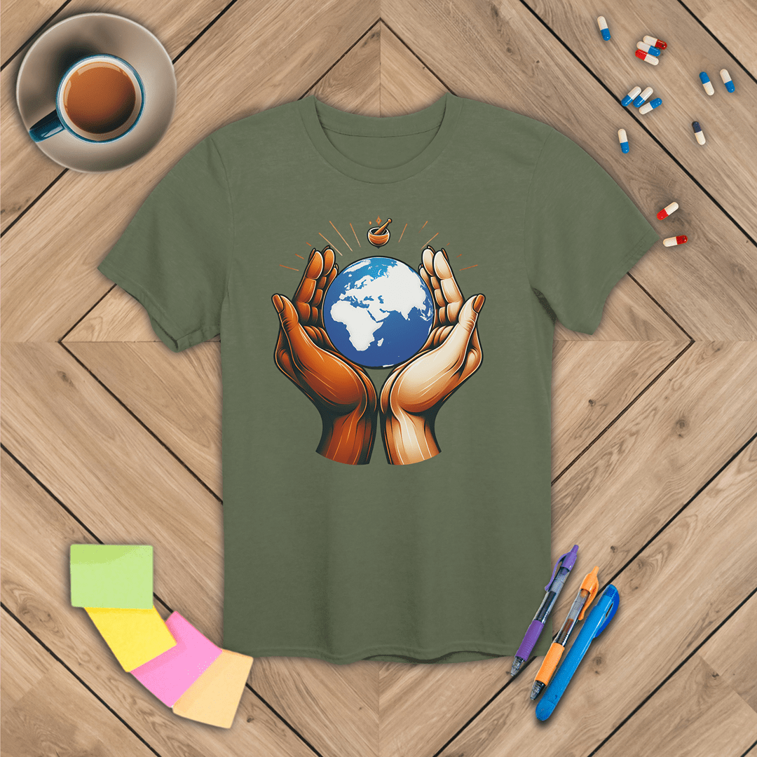 One World One Pharmacy - Africa, Europe, Asia T-Shirt