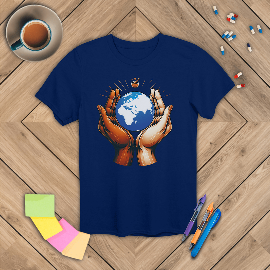 One World One Pharmacy - Africa, Europe, Asia T-Shirt
