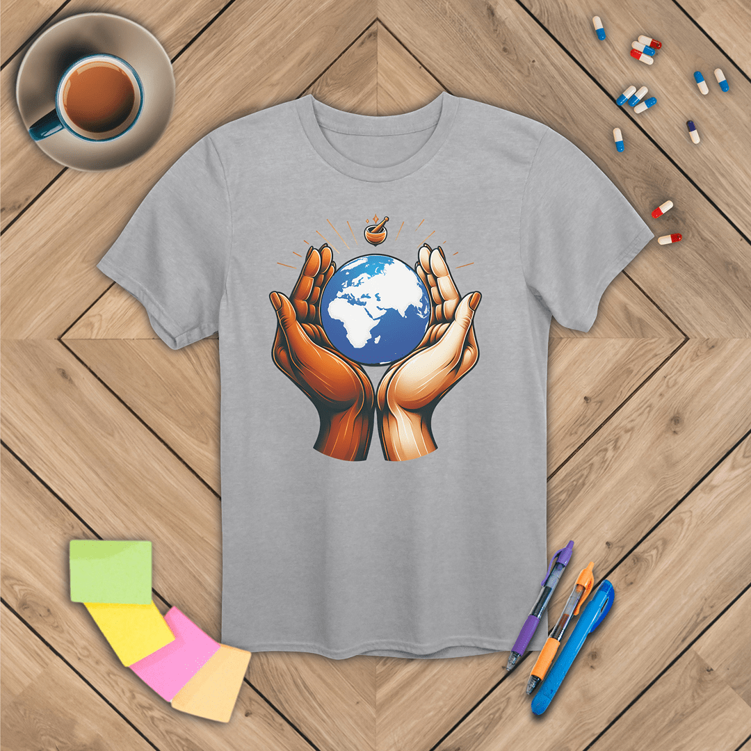 One World One Pharmacy - Africa, Europe, Asia T-Shirt