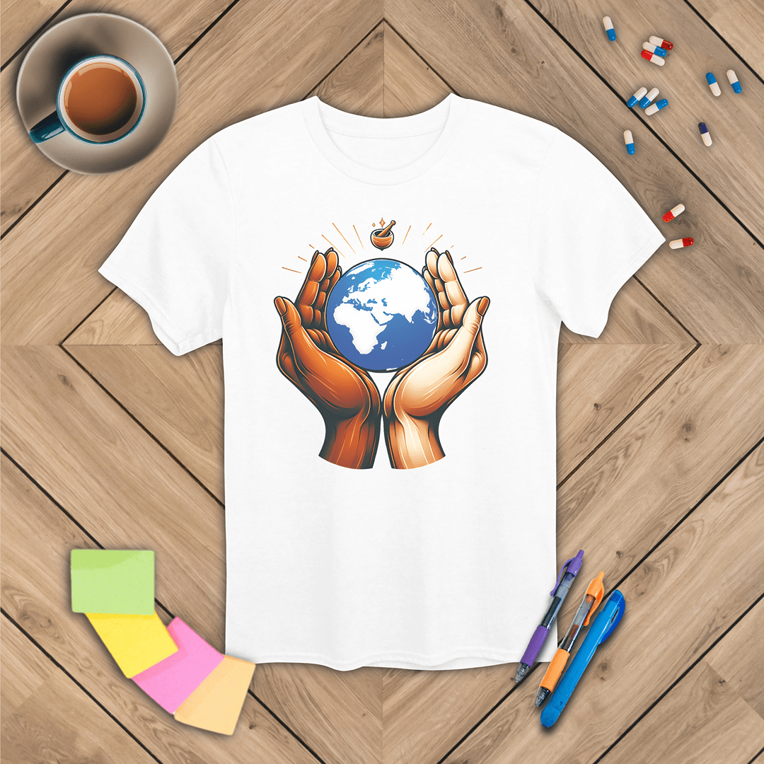 One World One Pharmacy - Africa, Europe, Asia T-Shirt