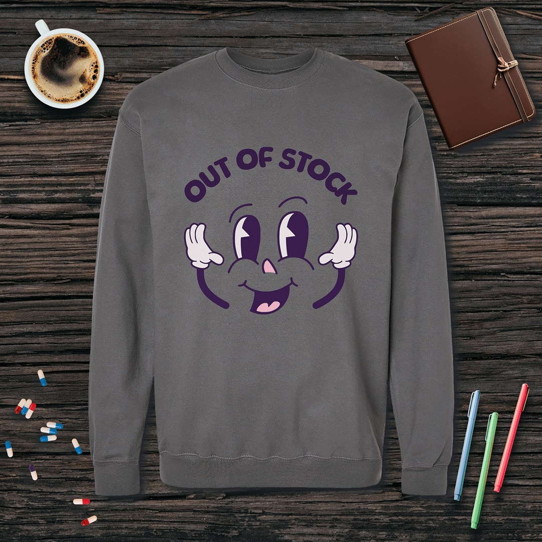 Out of Stock Fleece Crewneck Sweatshirt