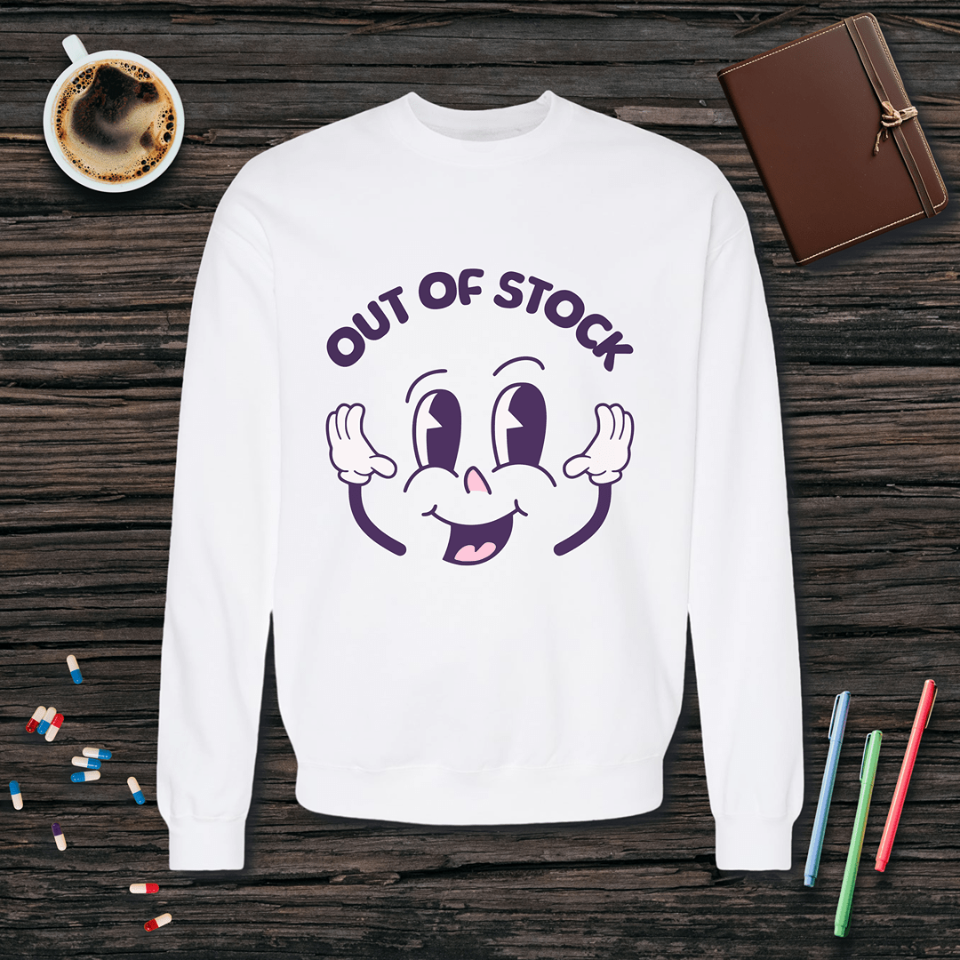 Out of Stock Fleece Crewneck Sweatshirt