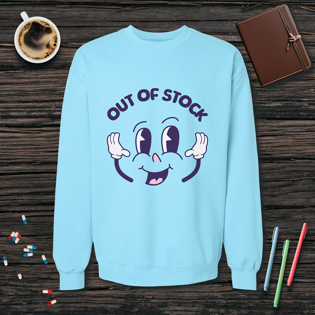 Out of Stock Fleece Crewneck Sweatshirt