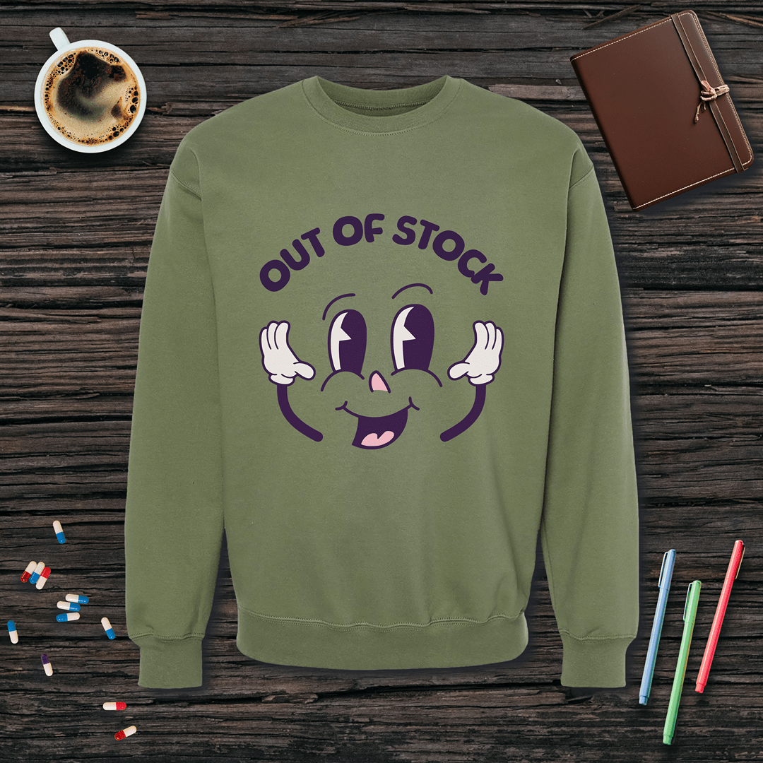 Out of Stock Fleece Crewneck Sweatshirt