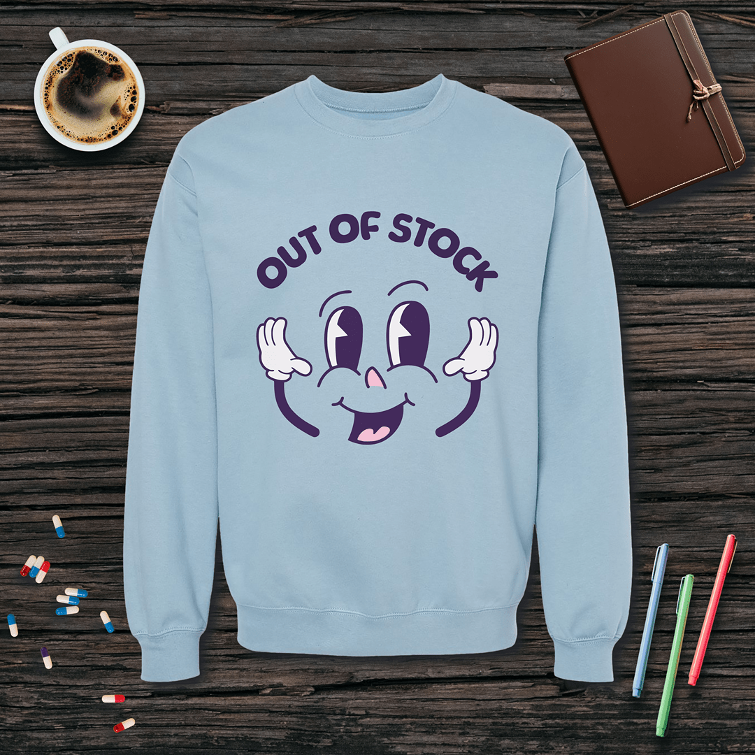 Out of Stock Fleece Crewneck Sweatshirt