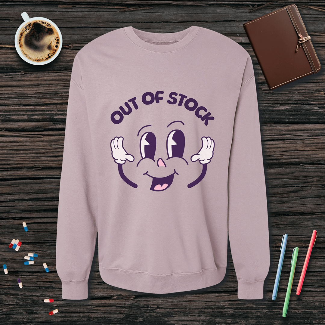 Out of Stock Fleece Crewneck Sweatshirt