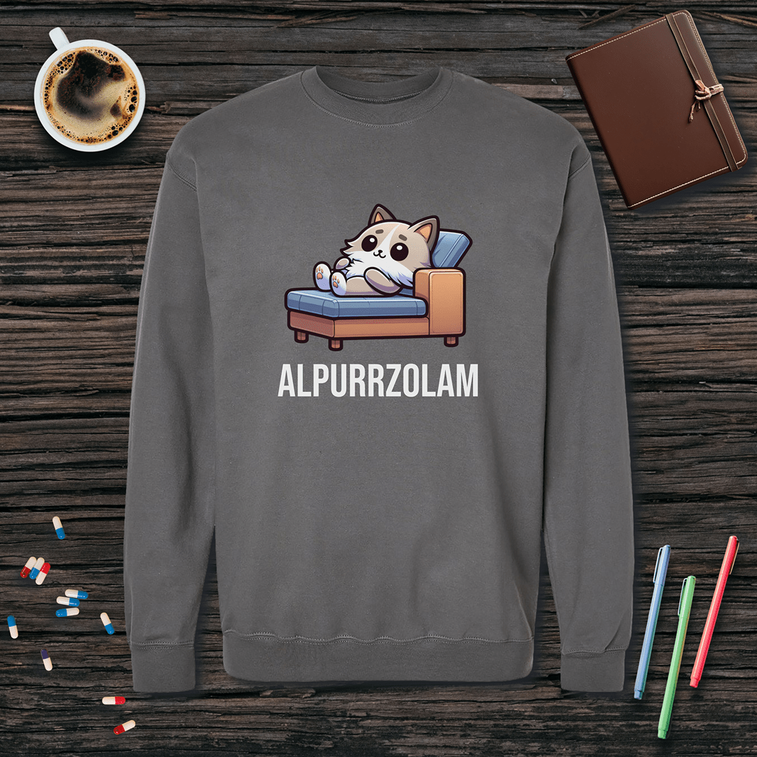 Alpurrzolam Fleece Crewneck Sweatshirt