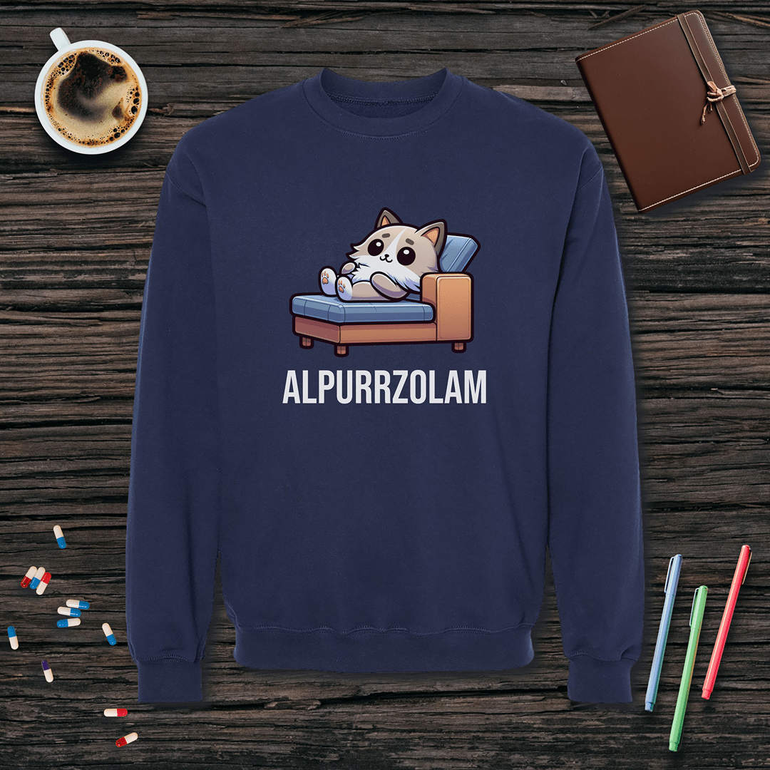 Alpurrzolam Fleece Crewneck Sweatshirt