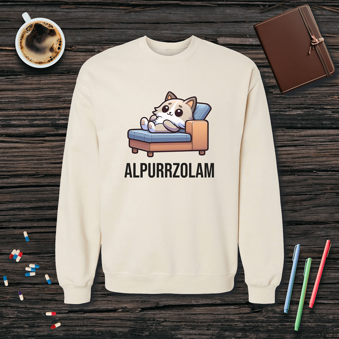 Alpurrzolam Fleece Crewneck Sweatshirt