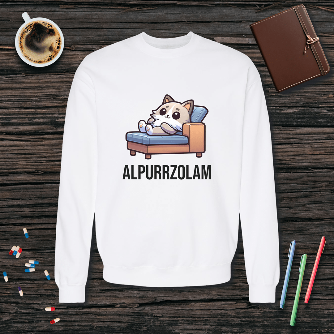 Alpurrzolam Fleece Crewneck Sweatshirt