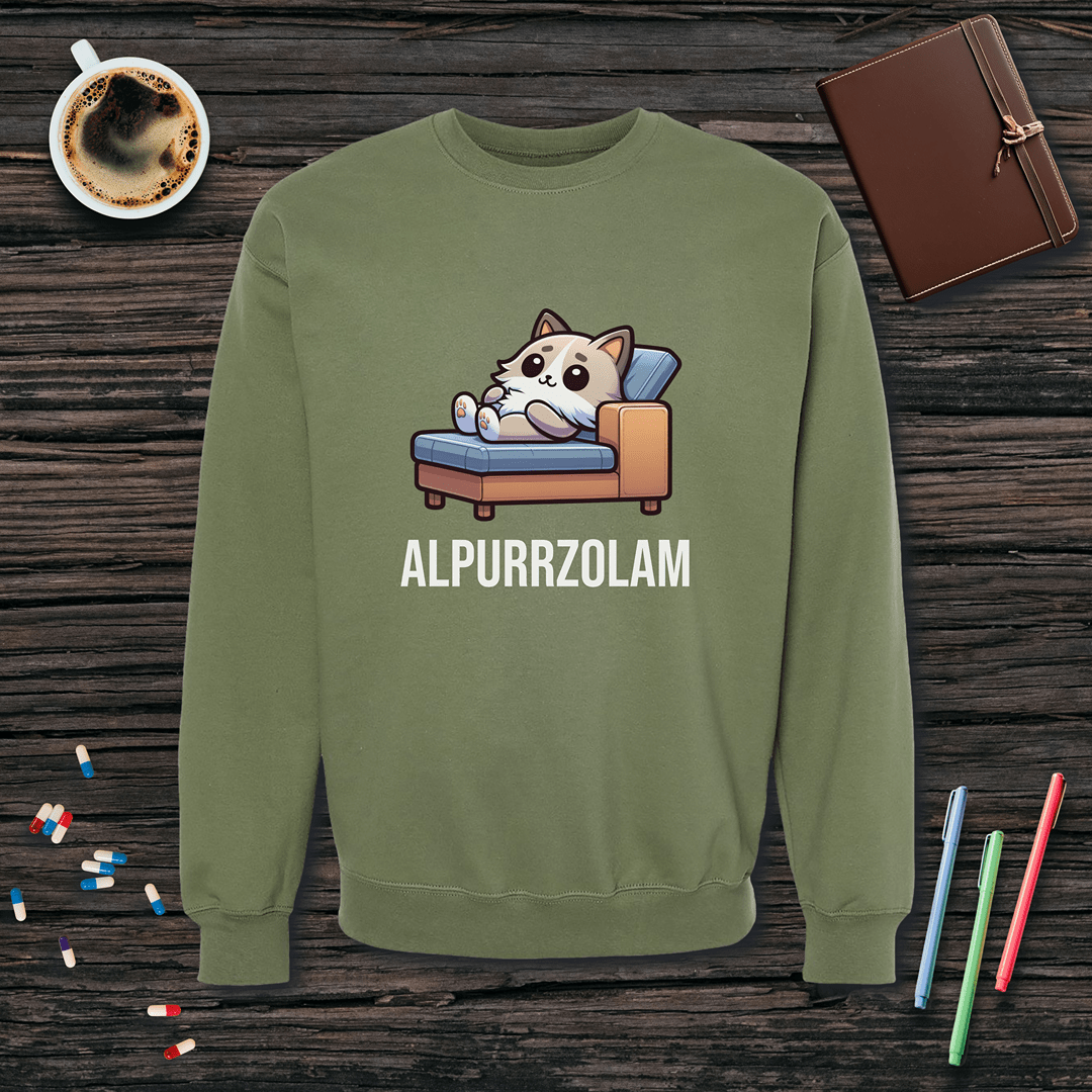 Alpurrzolam Fleece Crewneck Sweatshirt