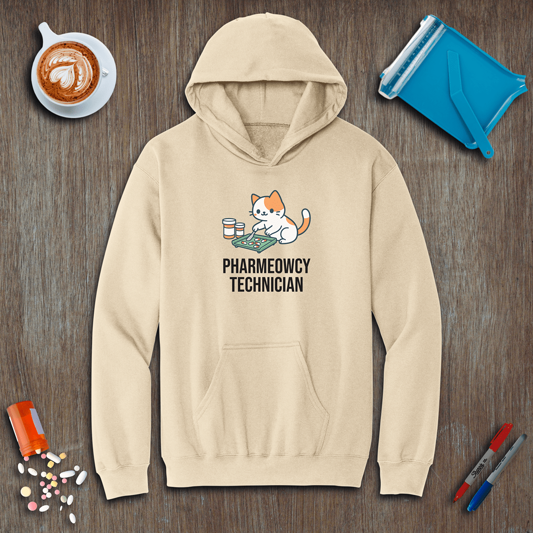 Pharmeowcy Technician Fleece Hoodie