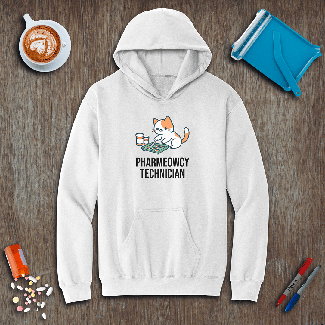 Pharmeowcy Technician Fleece Hoodie