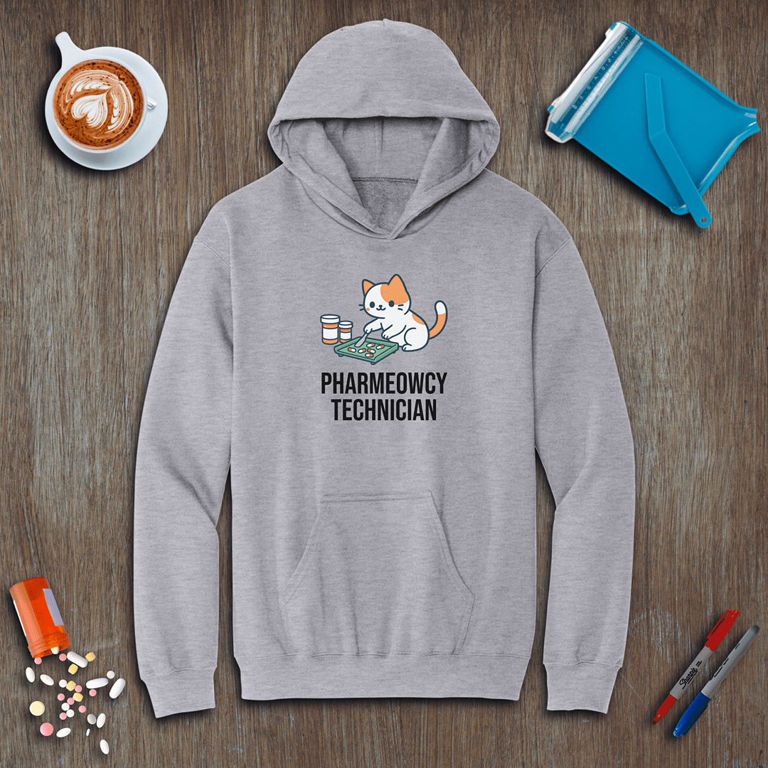 Pharmeowcy Technician Fleece Hoodie