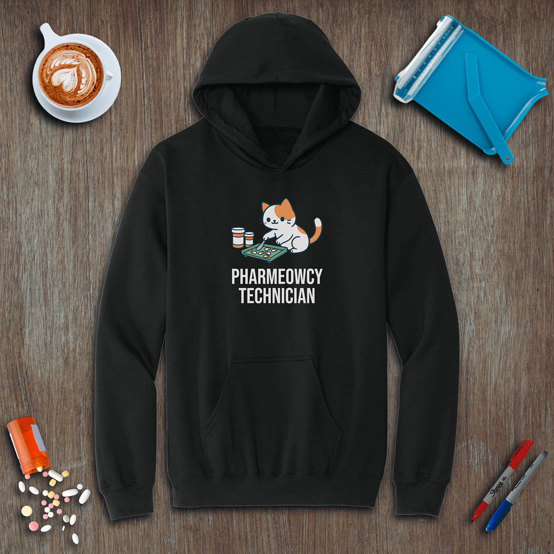 Pharmeowcy Technician Fleece Hoodie
