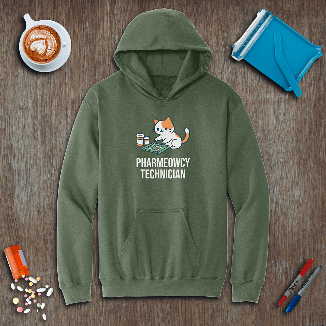 Pharmeowcy Technician Fleece Hoodie