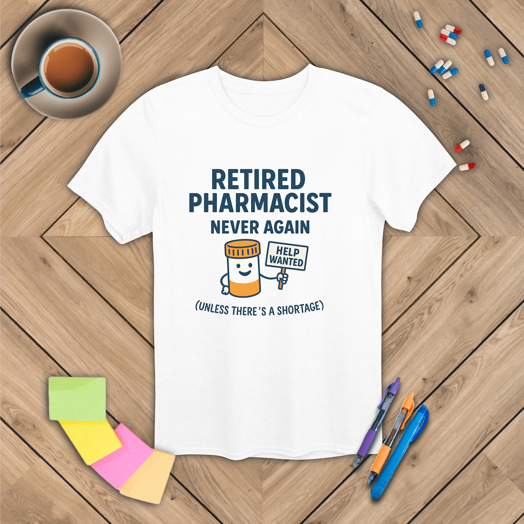 Retired Pharmacist - Never Again T-Shirt