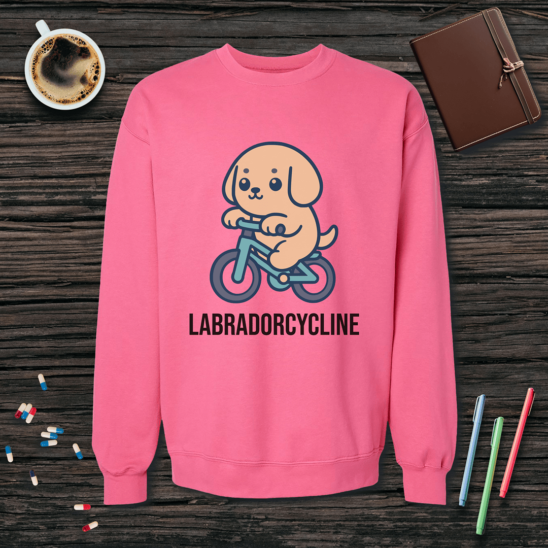 Labradorcycline Fleece Crewneck Sweatshirt