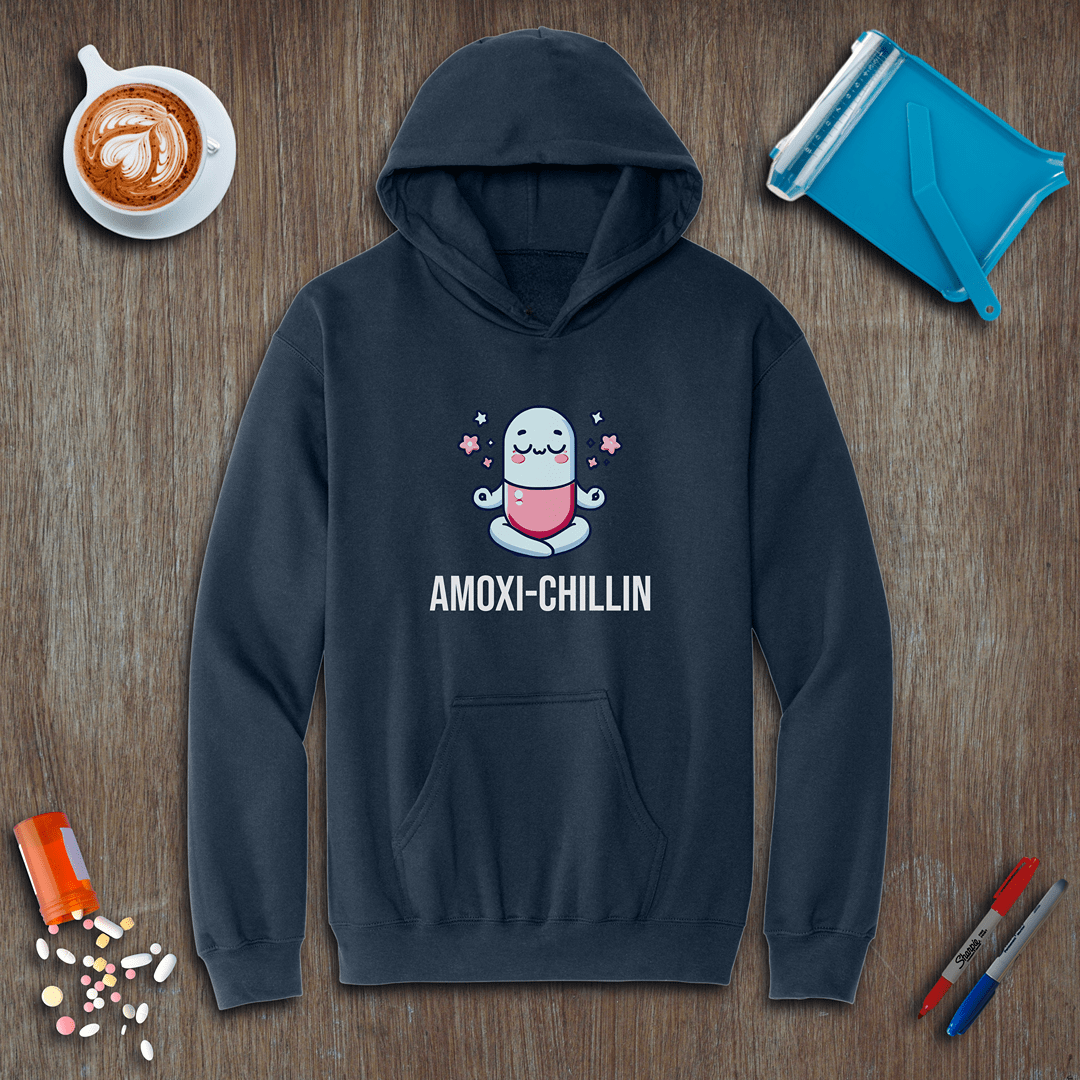 Amoxi-Chillin Fleece Hoodie