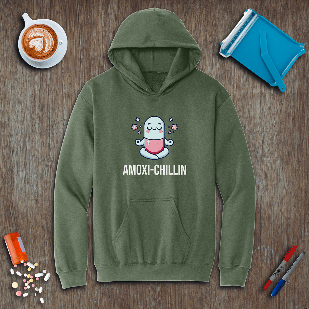 Amoxi-Chillin Fleece Hoodie