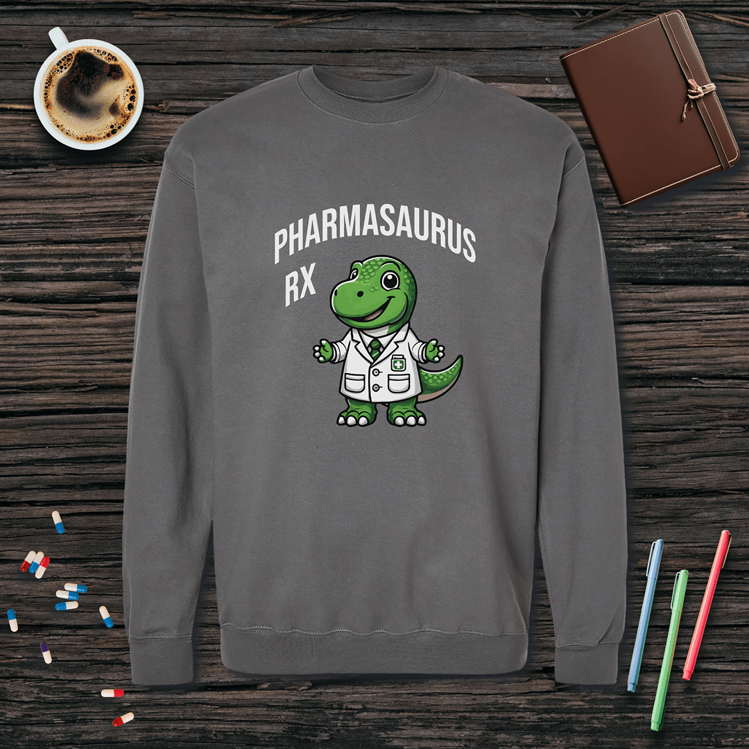 Pharmasaurus Rx Fleece Crewneck Sweatshirt