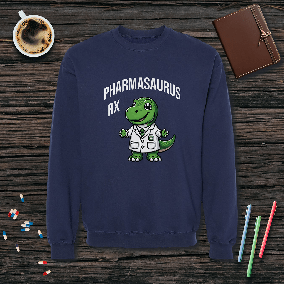 Pharmasaurus Rx Fleece Crewneck Sweatshirt