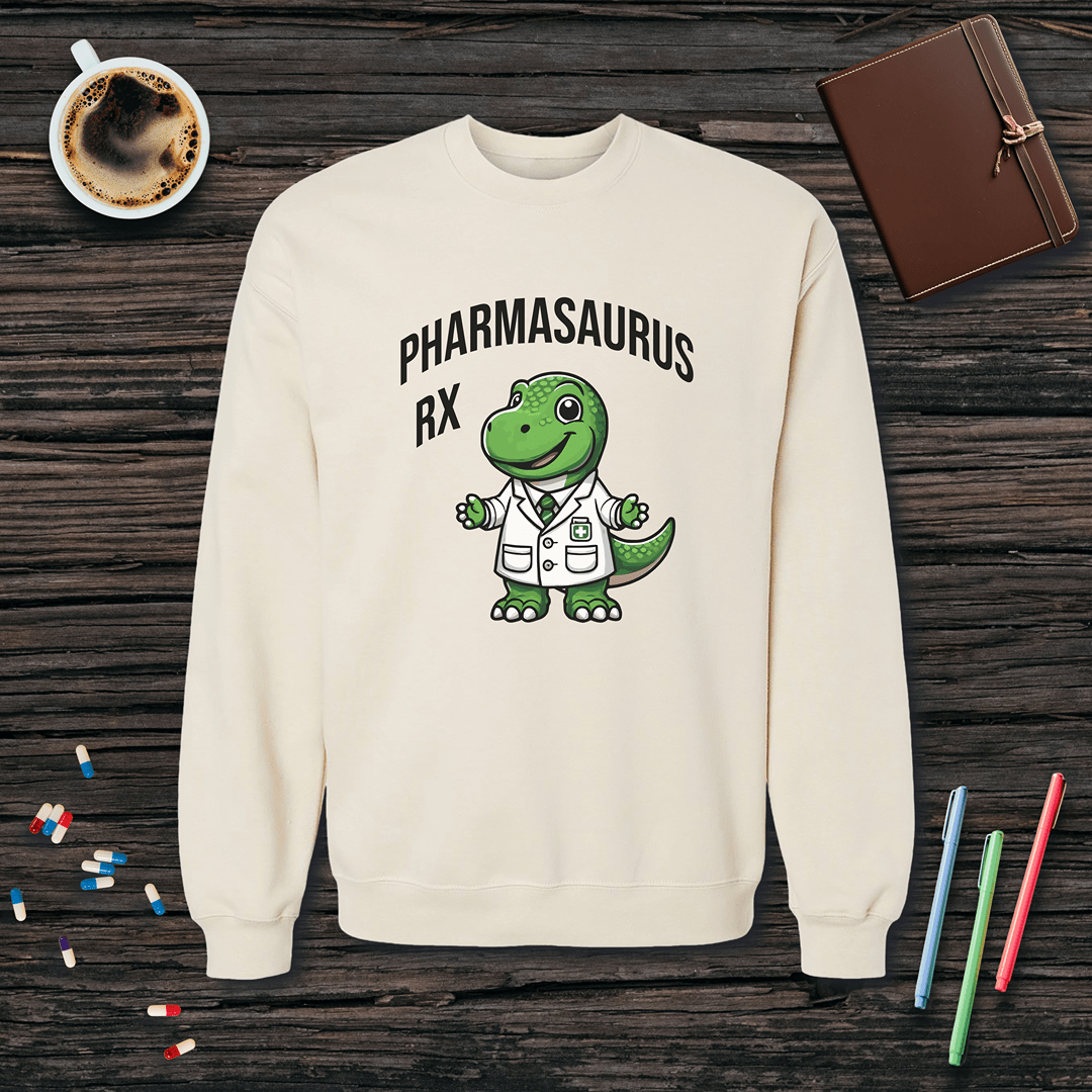 Pharmasaurus Rx Fleece Crewneck Sweatshirt