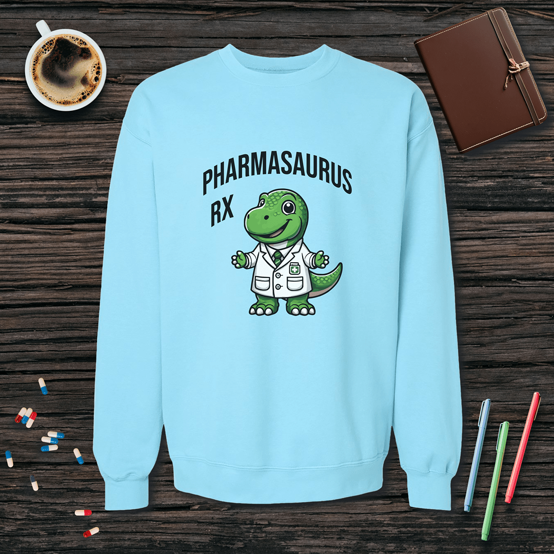 Pharmasaurus Rx Fleece Crewneck Sweatshirt