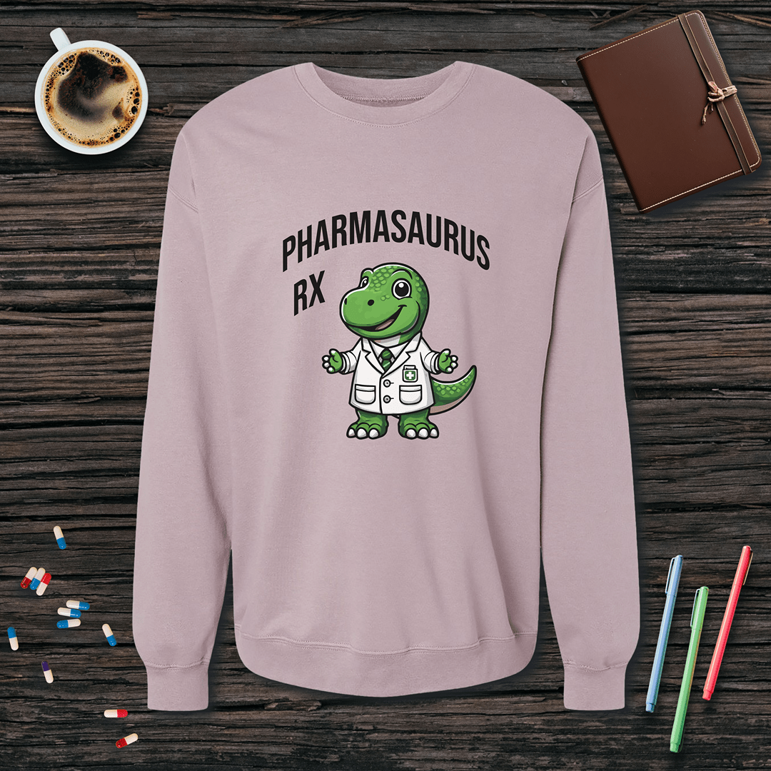 Pharmasaurus Rx Fleece Crewneck Sweatshirt