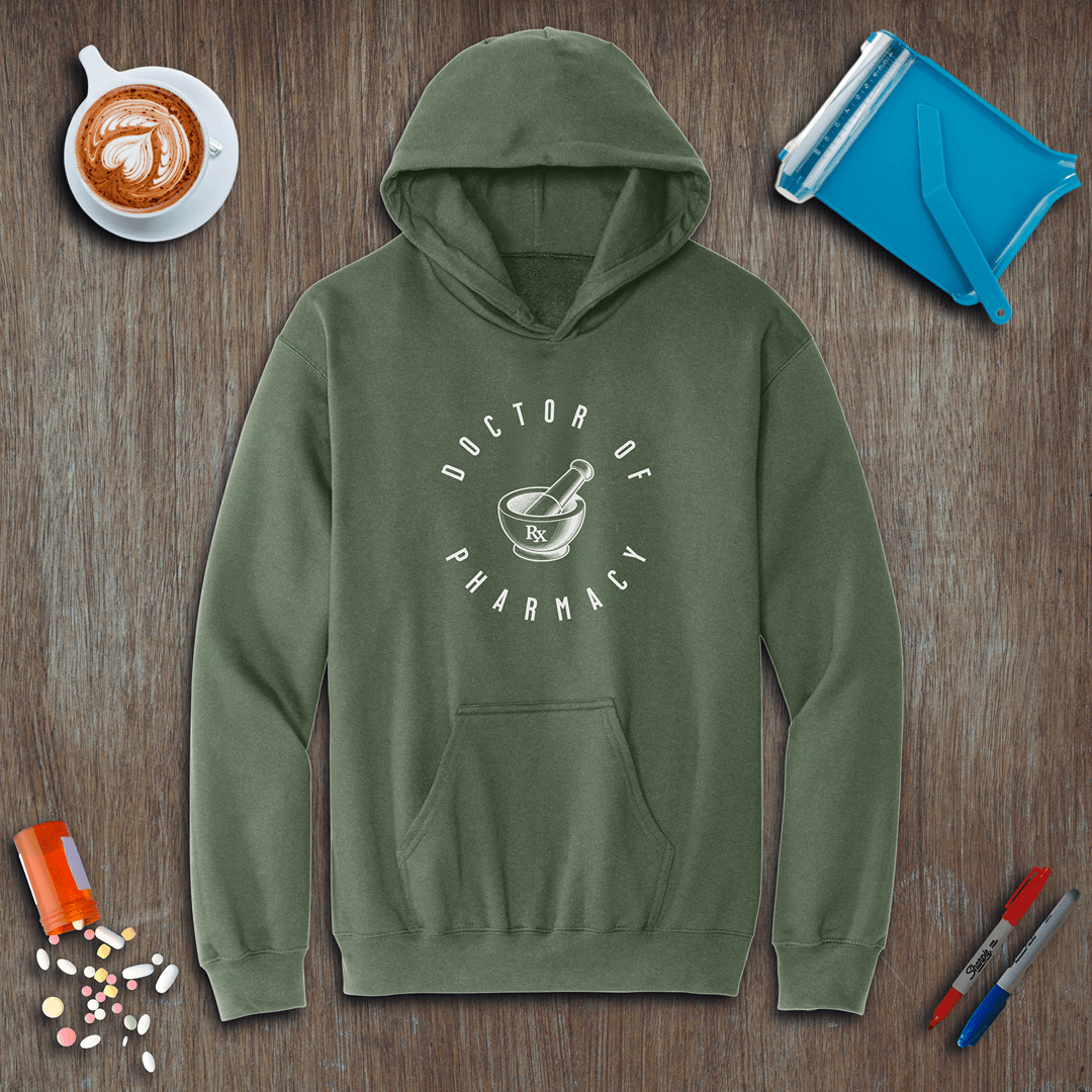Doctor of Pharmacy - Mortar and Pestle Fleece Hoodie