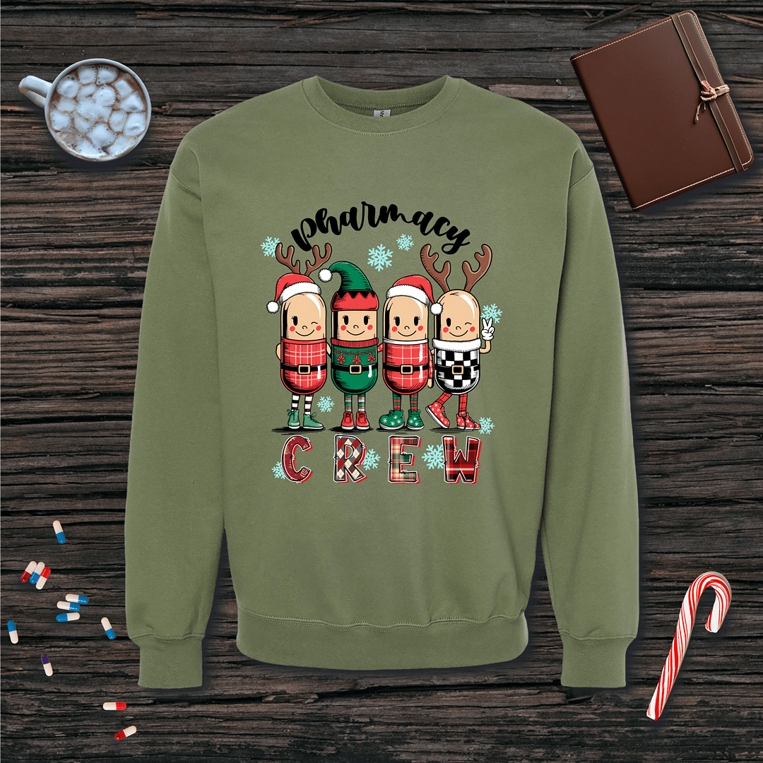Christmas Pharmacy Crew Fleece Crewneck Sweatshirt