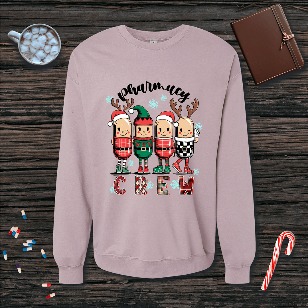 Christmas Pharmacy Crew Fleece Crewneck Sweatshirt