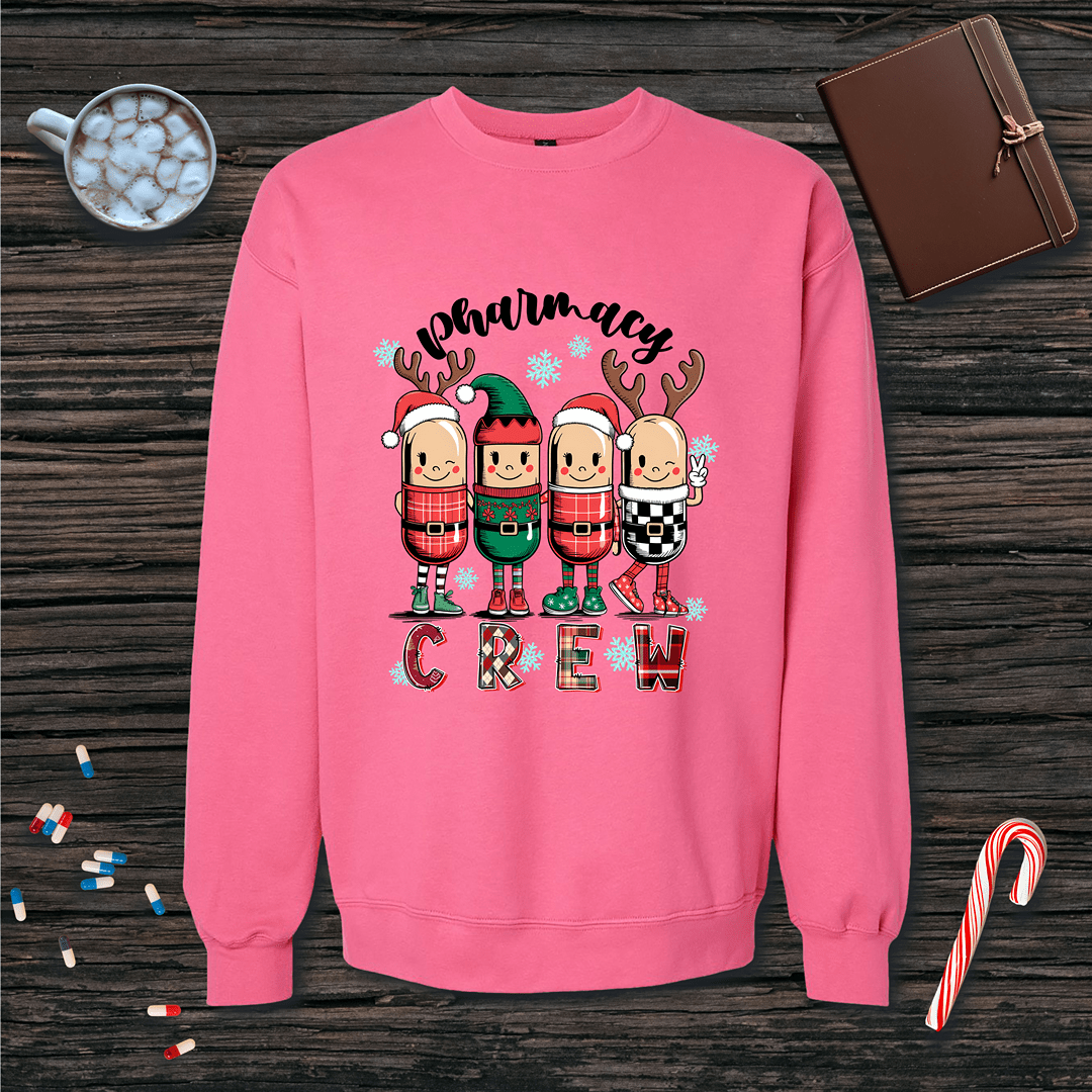 Christmas Pharmacy Crew Fleece Crewneck Sweatshirt