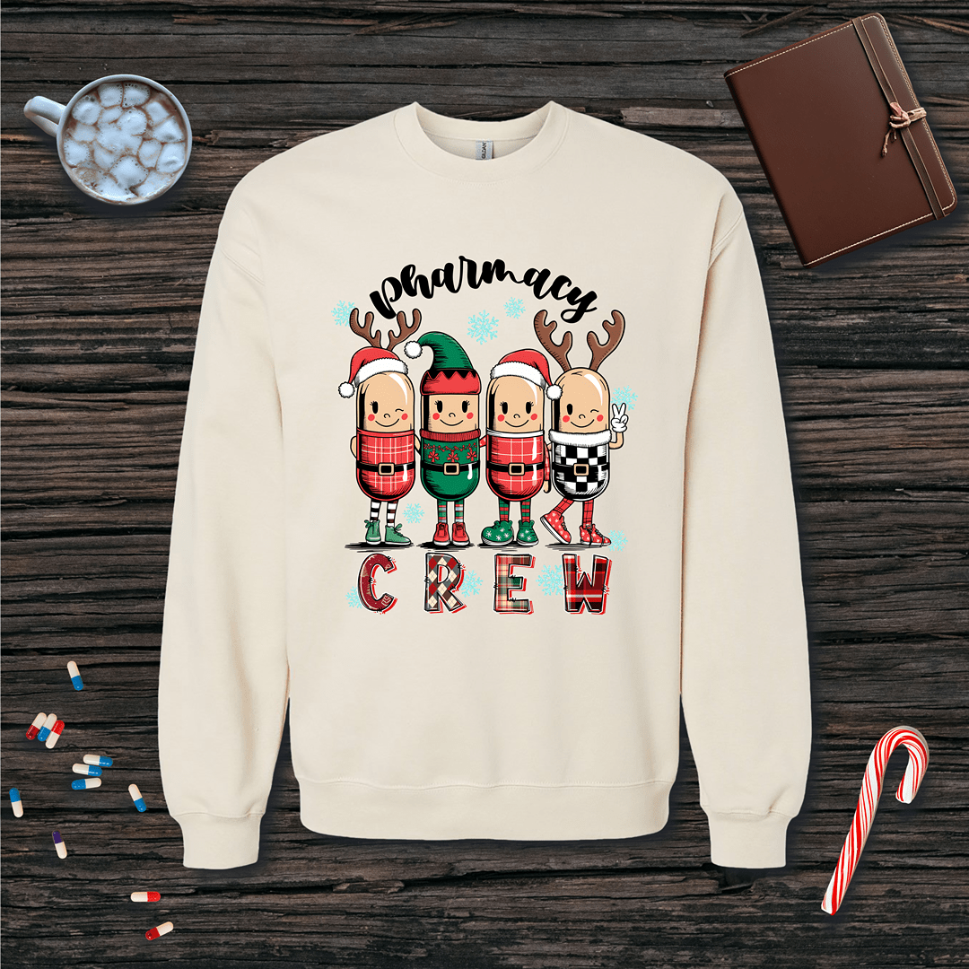 Christmas Pharmacy Crew Fleece Crewneck Sweatshirt
