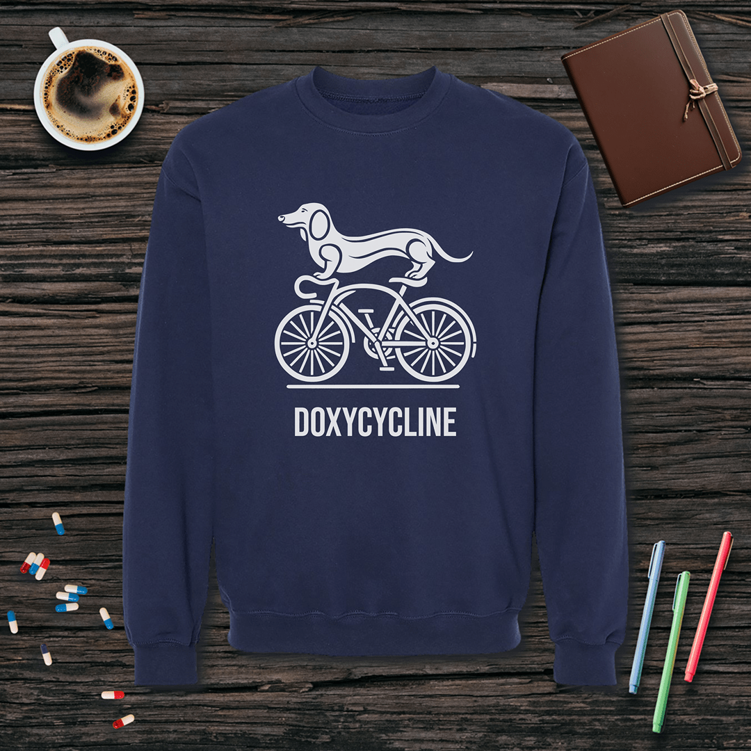 Doxycycline Fleece Crewneck Sweatshirt