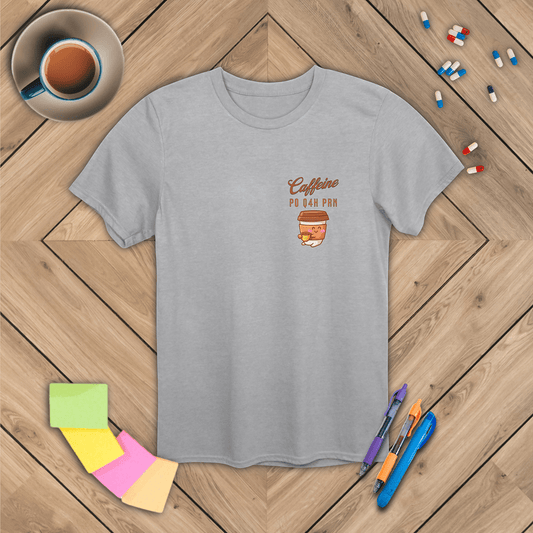 Caffeine Sig Logo Size T-Shirt