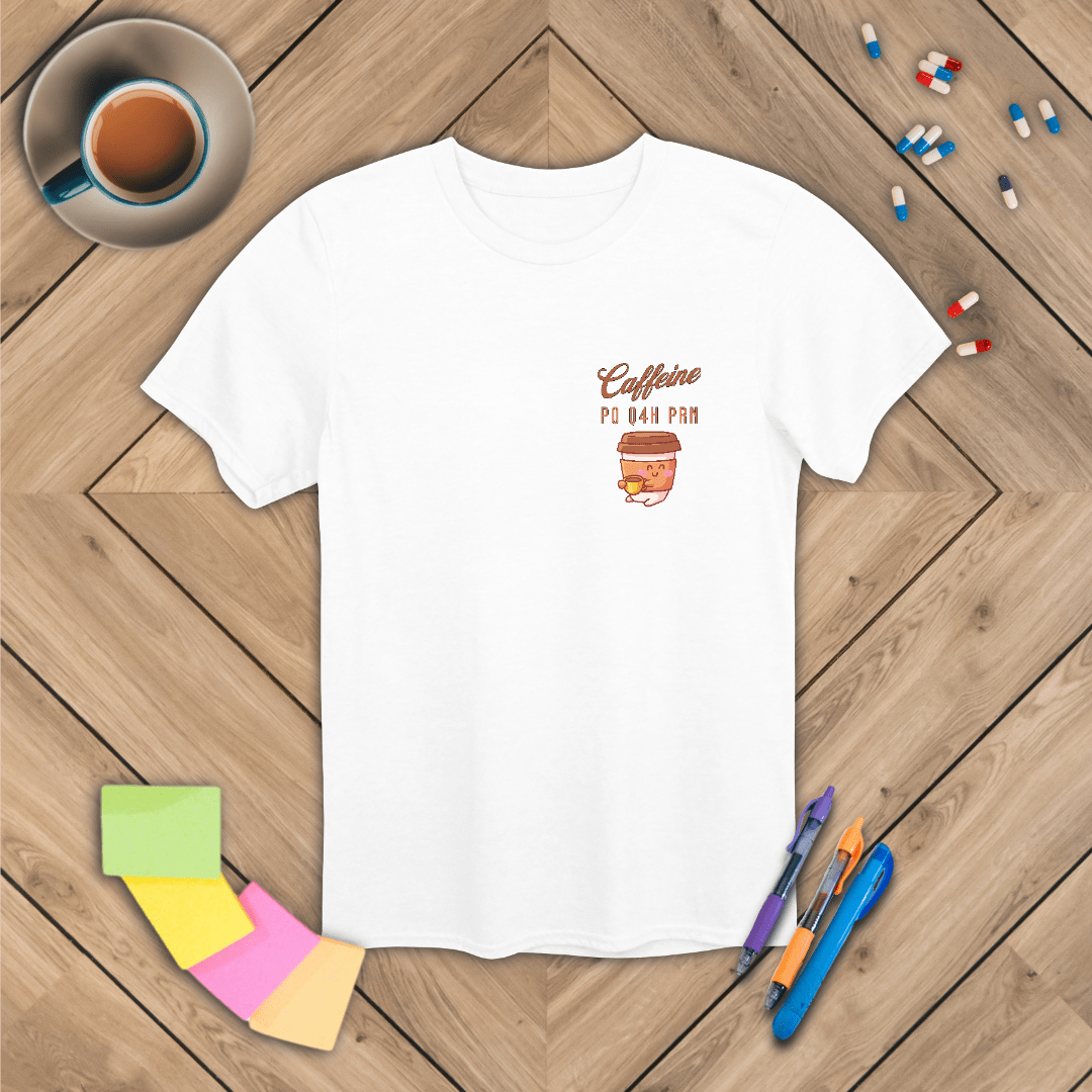 Caffeine Sig Logo Size T-Shirt