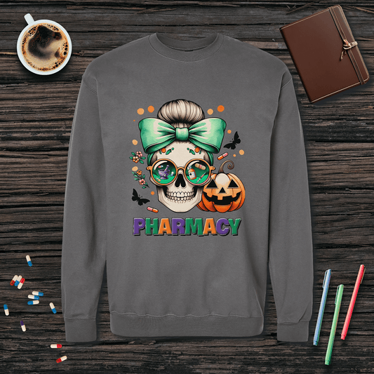 Pharmacy - Halloween Theme Fleece Crewneck Sweatshirt