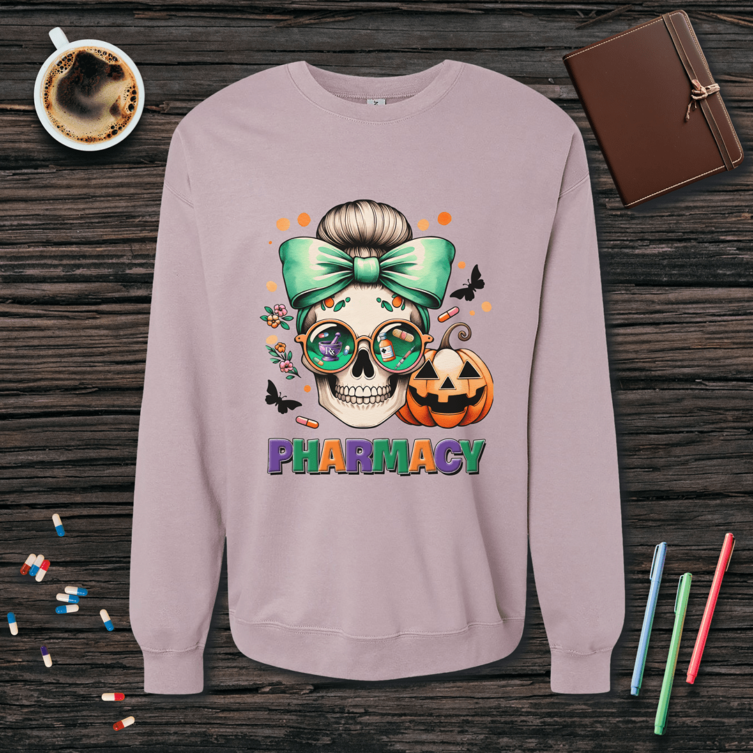 Pharmacy - Halloween Theme Fleece Crewneck Sweatshirt
