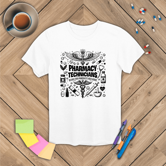Pharmacy Technicians are Heroes T-Shirt