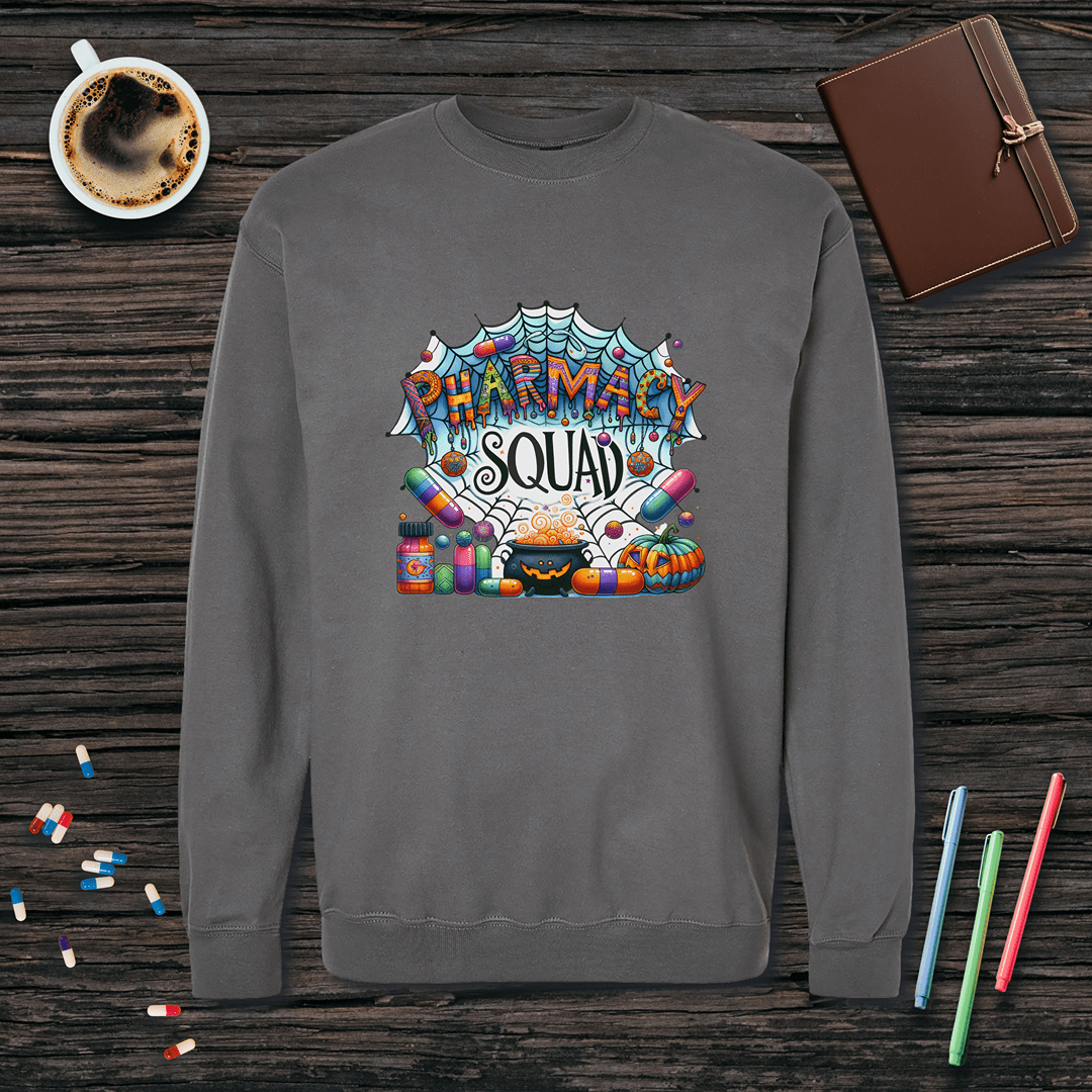 Pharmacy Squad - Halloween Fleece Crewneck Sweatshirt