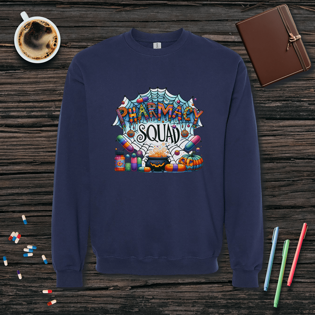 Pharmacy Squad - Halloween Fleece Crewneck Sweatshirt