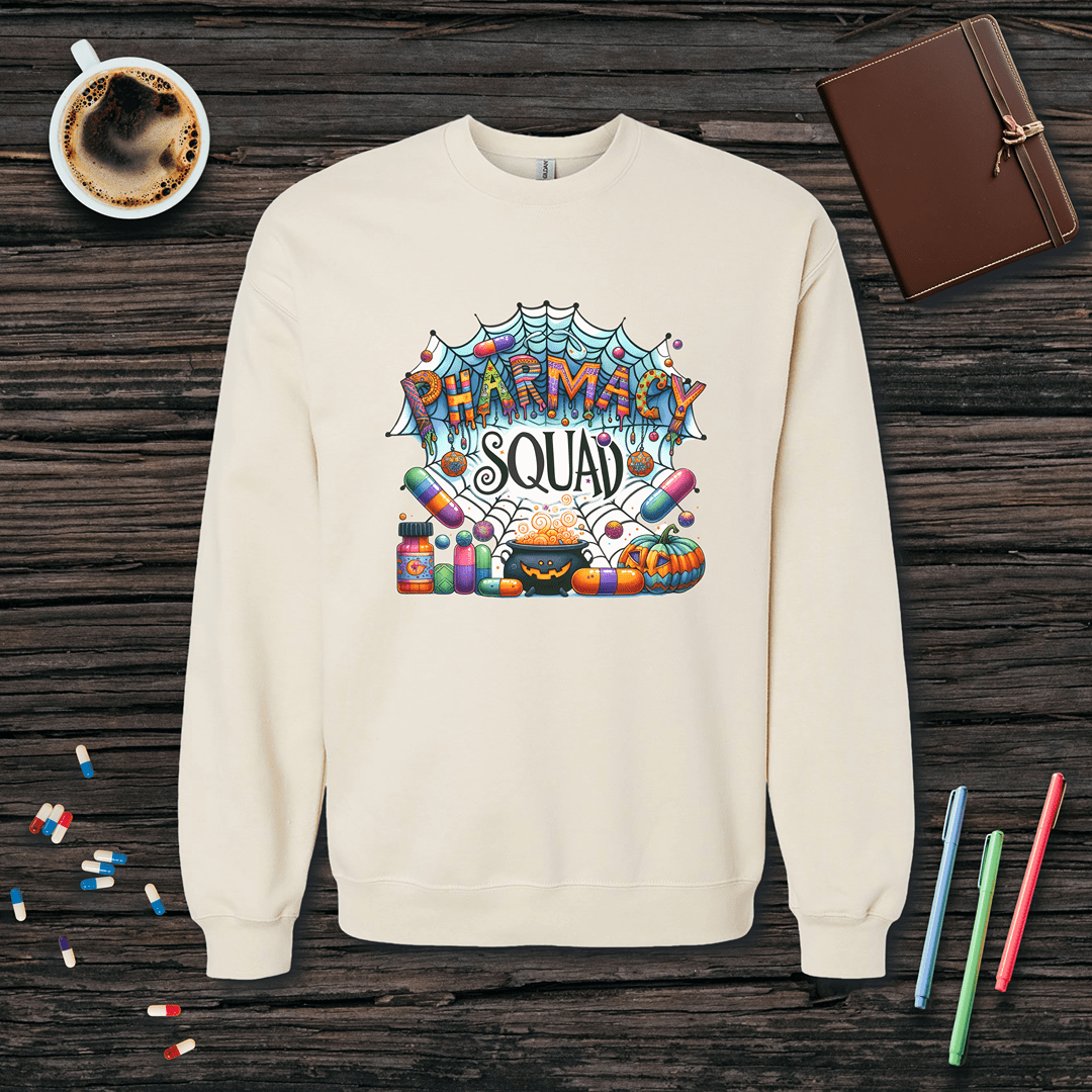 Pharmacy Squad - Halloween Fleece Crewneck Sweatshirt