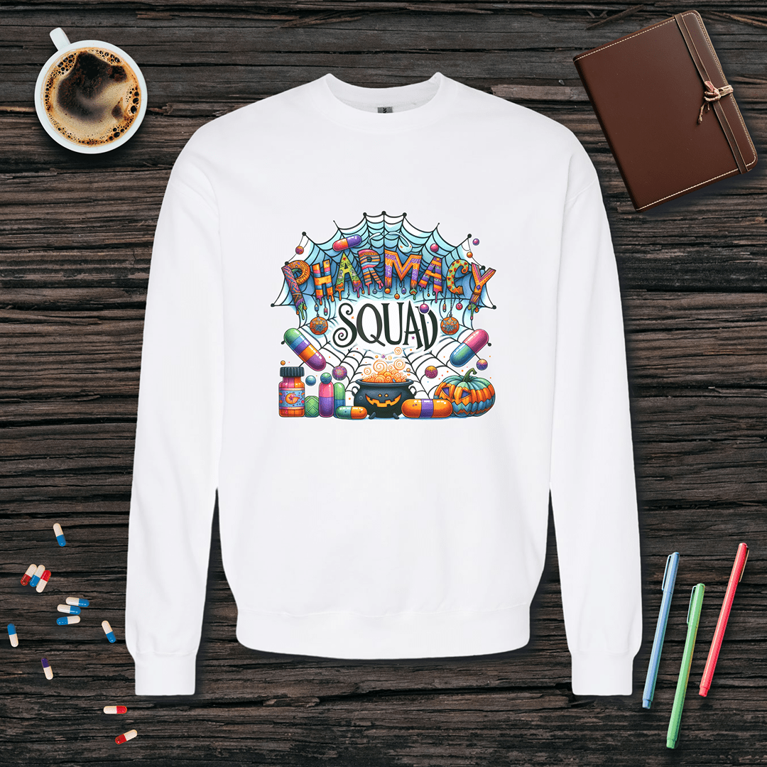 Pharmacy Squad - Halloween Fleece Crewneck Sweatshirt
