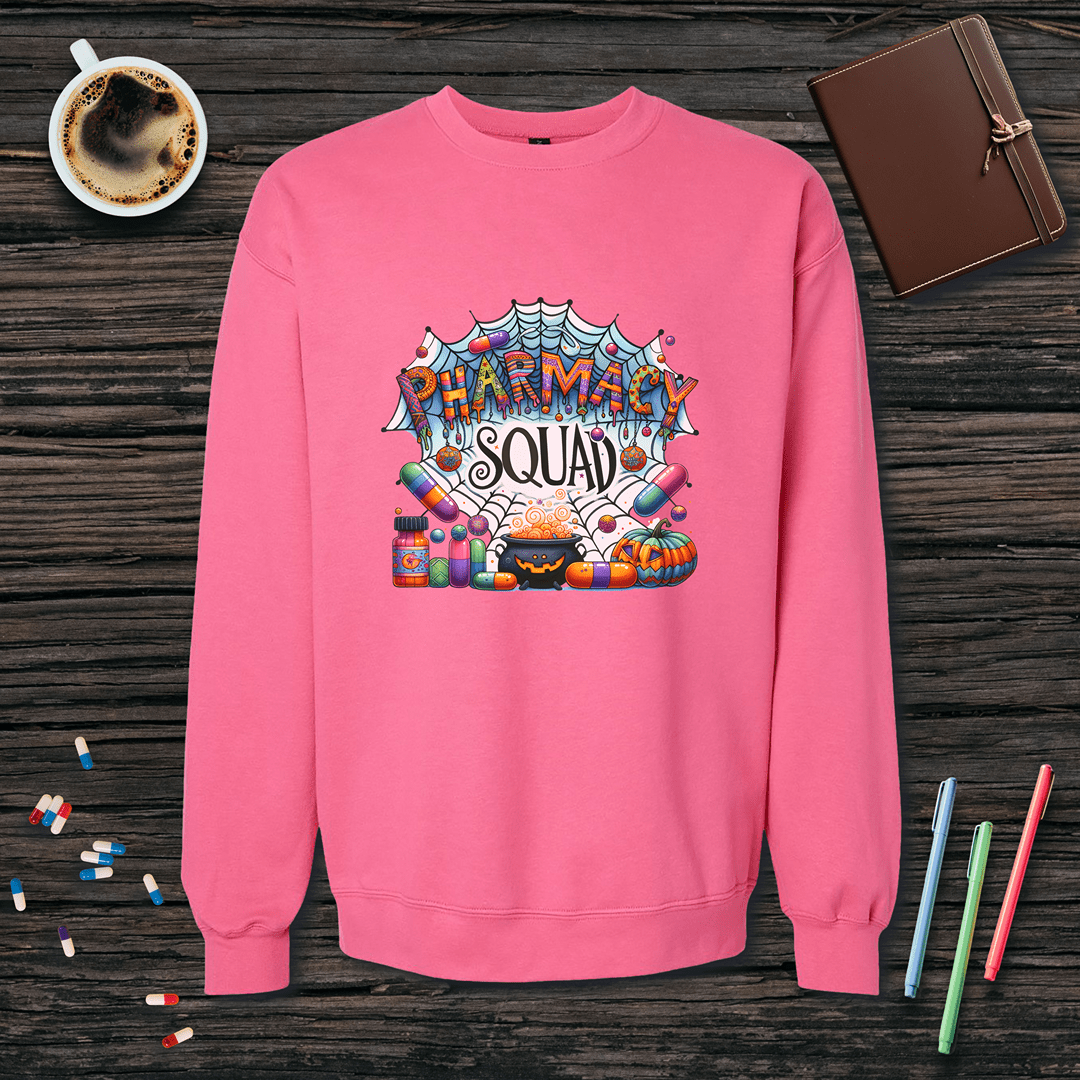 Pharmacy Squad - Halloween Fleece Crewneck Sweatshirt