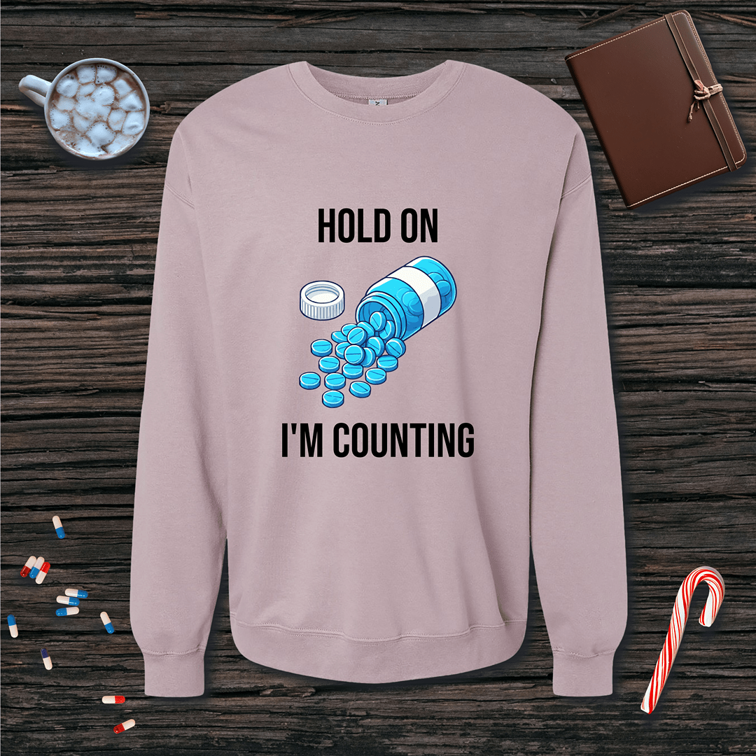 Hold On, I'm Counting Fleece Crewneck Sweatshirt
