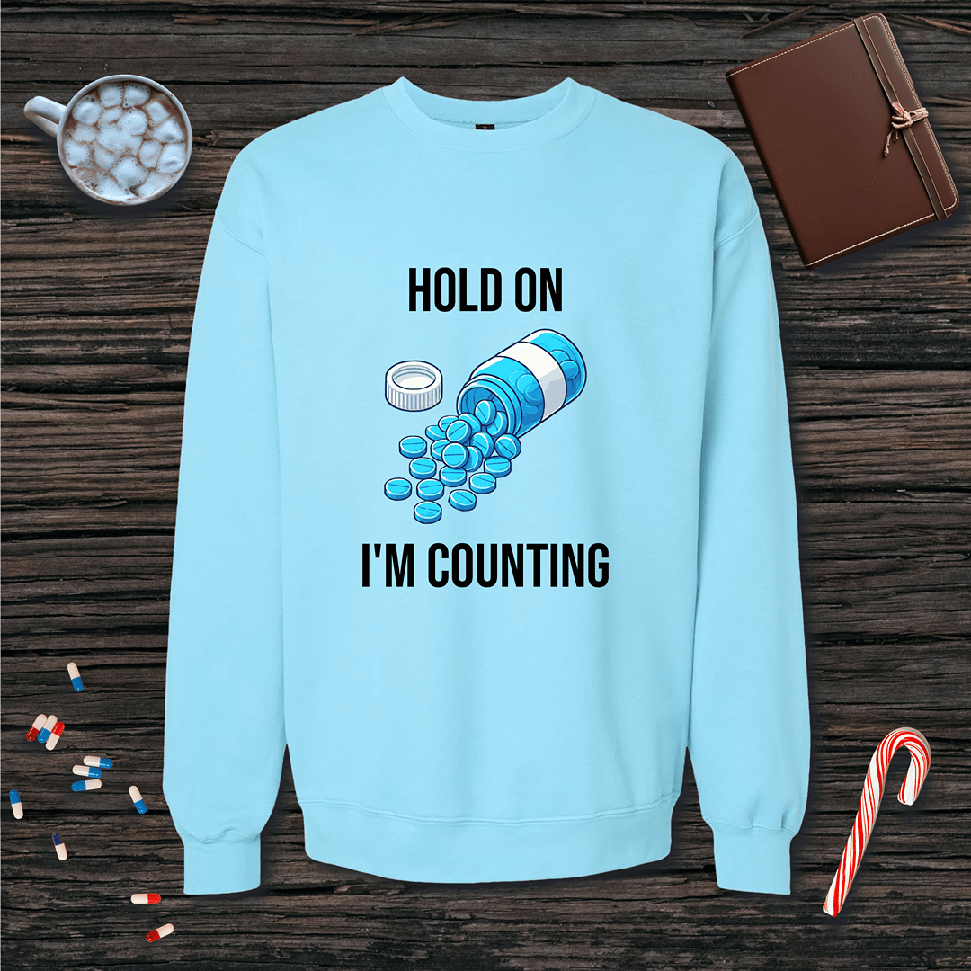 Hold On, I'm Counting Fleece Crewneck Sweatshirt