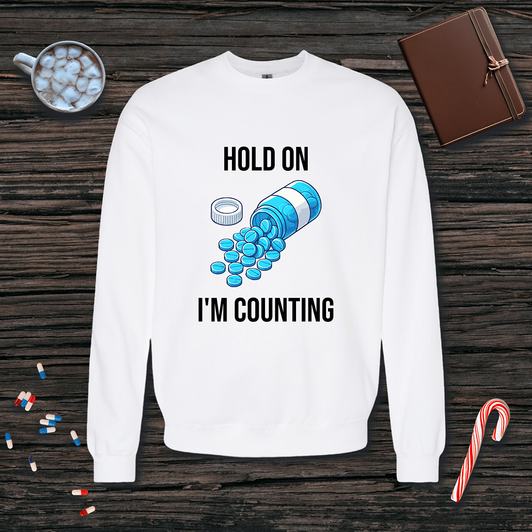 Hold On, I'm Counting Fleece Crewneck Sweatshirt