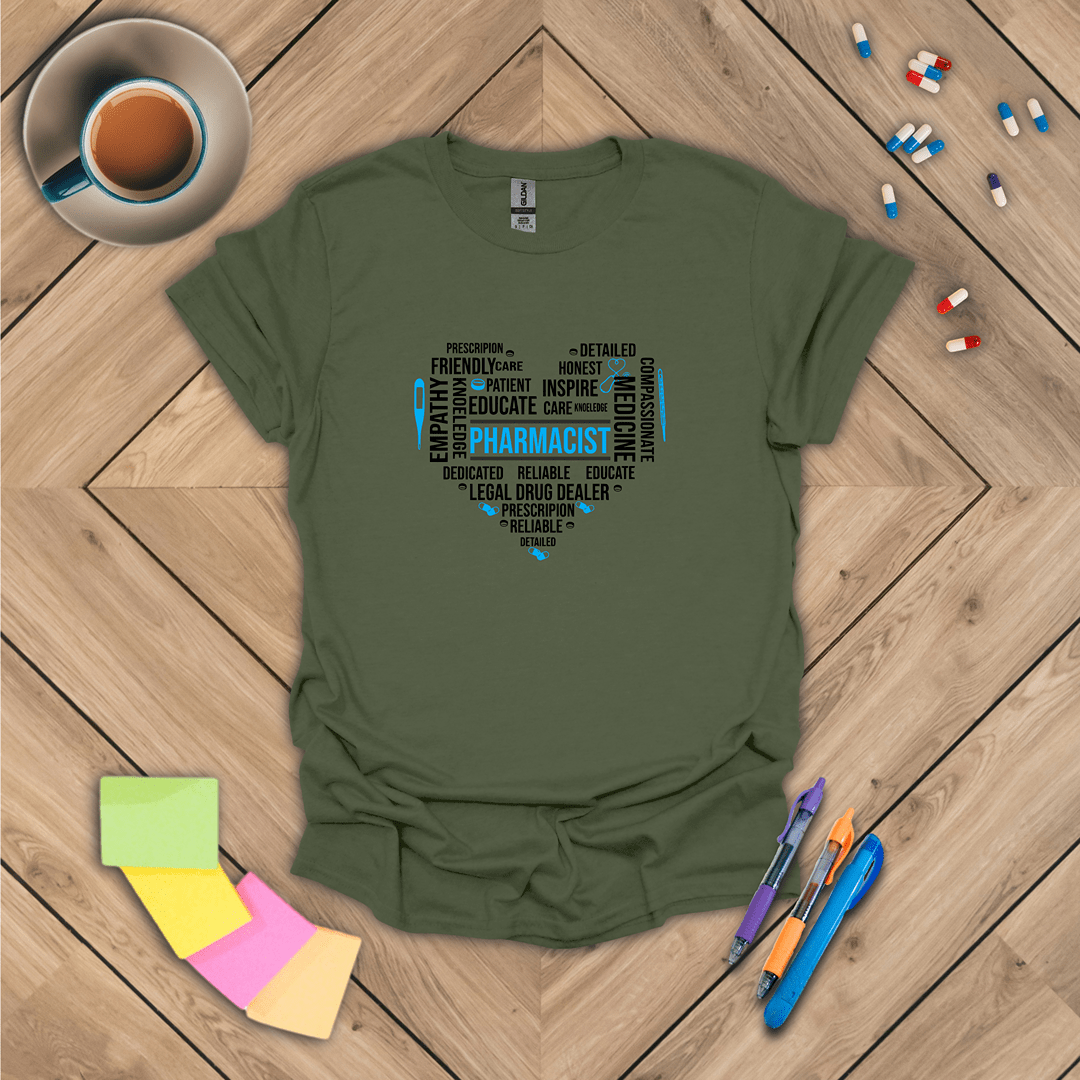 Pharmacist in Heart T-Shirt